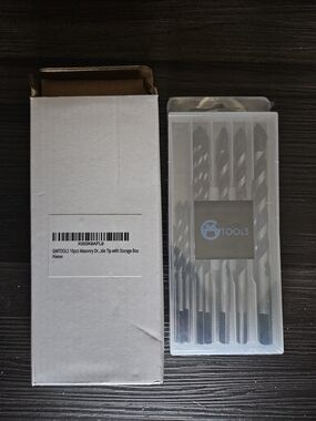 Masonry Drill Bit Set - Silver